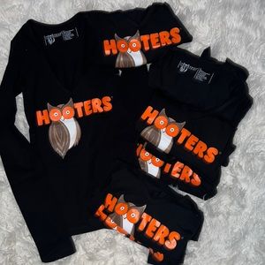 Brand new Hooters long sleeve uniform tops
